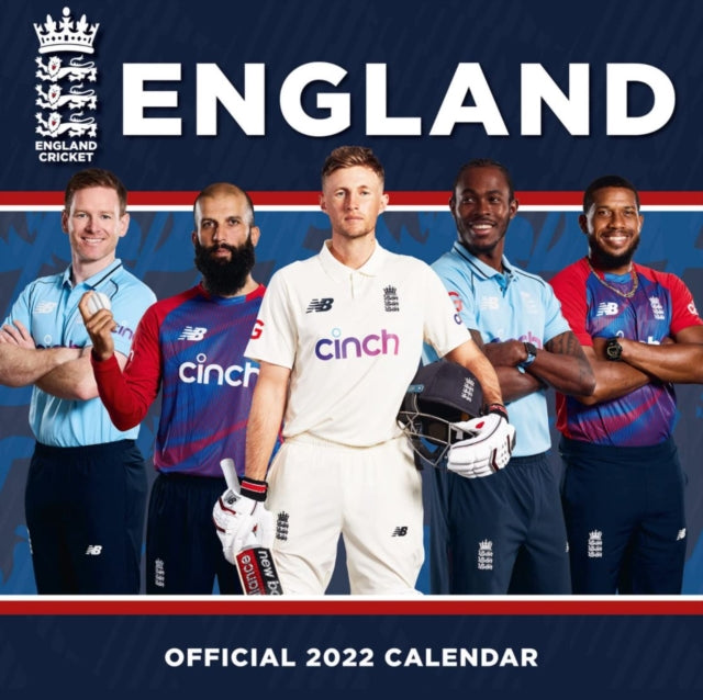 The Official England Cricket Square Calendar 2022-9781801220316