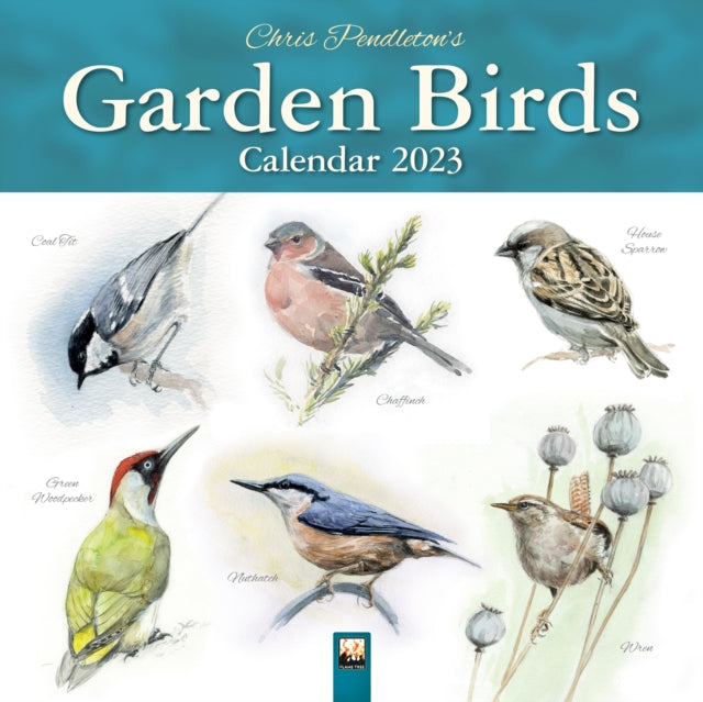 Chris Pendleton Garden Birds Wall Calendar 2023 (Art Calendar)-9781804170496