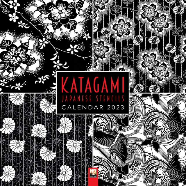 MoDA Japanese Stencils: Katagami Wall Calendar 2023 (Art Calendar)-9781804170809