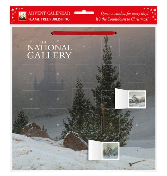 National Gallery: Trafalgar Square at Christmas Advent Calendar (with stickers)-9781804171578
