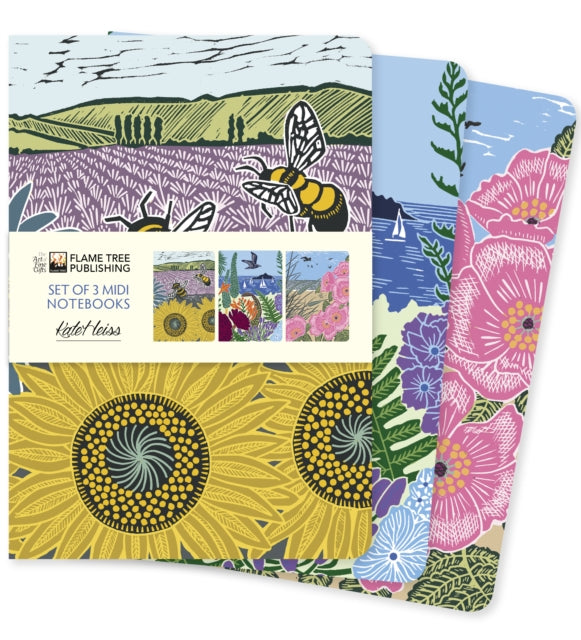 Kate Heiss Set of 3 Midi Notebooks-9781804176795