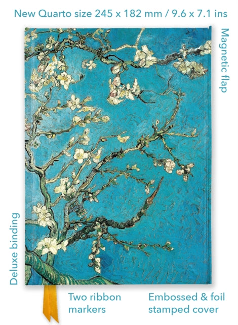 Vincent van Gogh: Almond Blossom (Foiled Quarto Journal)-9781804177549