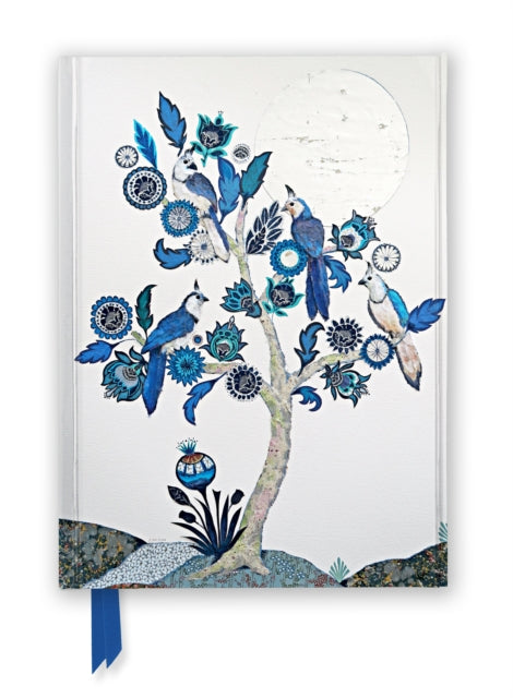 Alexandra Milton: Silver Tree of Life with Four White-throated Magpies (Foiled Journal)-9781804179109