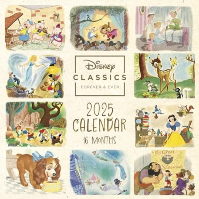 Disney Classics (Golden Books) 2025 Square Calendar-9781804231548