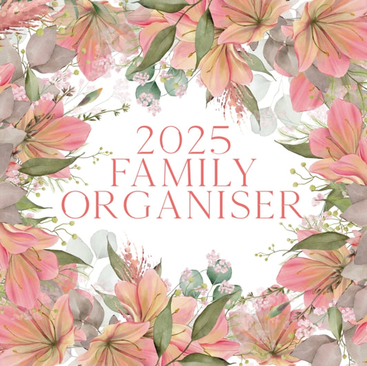 Family Organiser 2025 Square Wall Calendar-9781804425398
