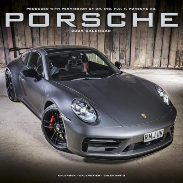 Porsche Calendar 2025  Square Car Wall Calendar - 16 Month-9781804604816