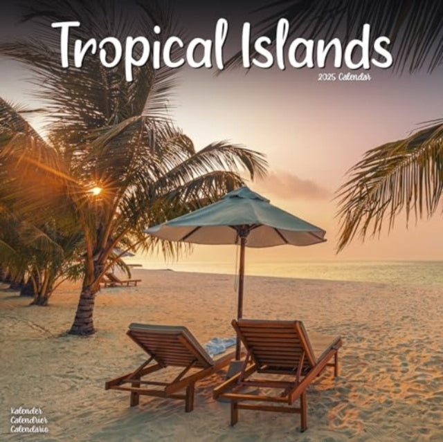 Tropical Islands Calendar 2025  Square Travel Wall Calendar - 16 Month-9781804604939