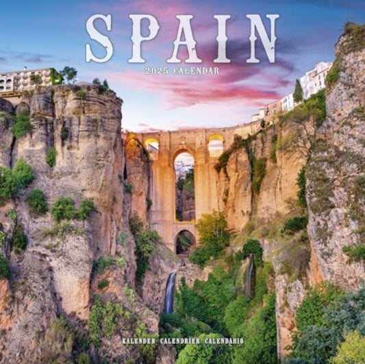Spain Calendar 2025  Square Wall Calendar - 16 Month-9781804605882
