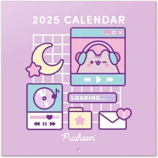 Pusheen Month to View Square Calendar Official Product 2025-9781835271056