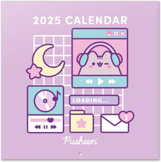 Pusheen Month to View Square Calendar Official Product 2025-9781835271056