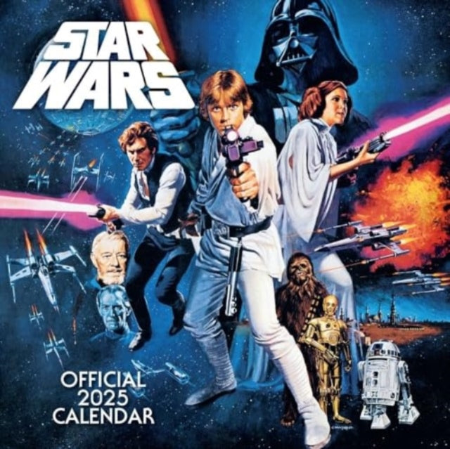 Official Star Wars Classic Square Calendar 2025-9781835271148