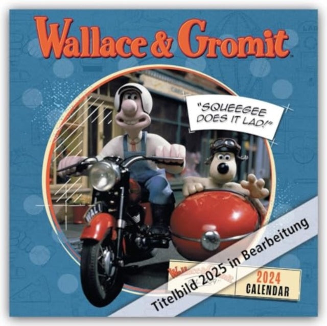 Wallace and Gromit Month to View Square Calendar Official Product 2025-9781835271315