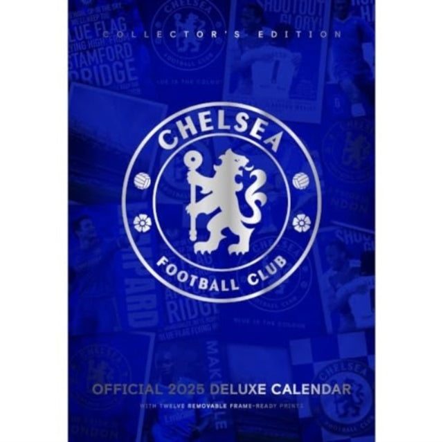 Chelsea FC A3 Deluxe Calendar 2025-9781835272398