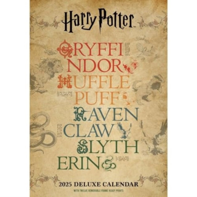 Harry Potter Month to View A3 Deluxe Calendar Official Product 2025-9781835272411