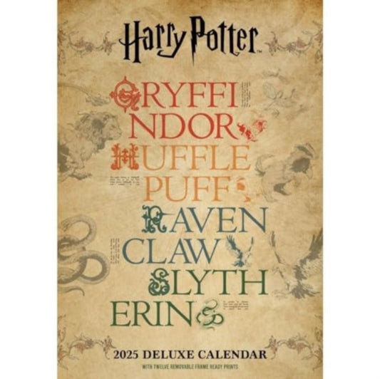 Harry Potter Month to View A3 Deluxe Calendar Official Product 2025-9781835272411