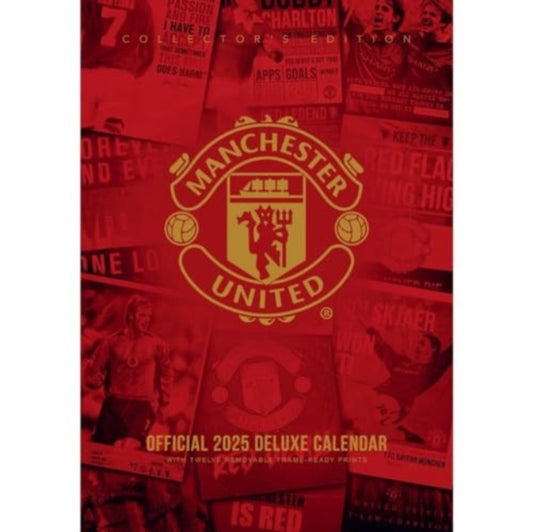 Manchester United FC A3 Deluxe Calendar 2025-9781835272442