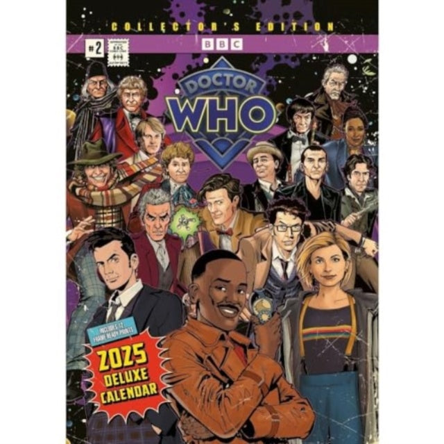 Doctor Who Classic A3 Deluxe Calendar 2025-9781835273227