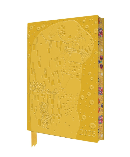 Klimt: The Kiss 2025 Artisan Art Vegan Leather Diary Planner - Page to View with Notes-9781835621530