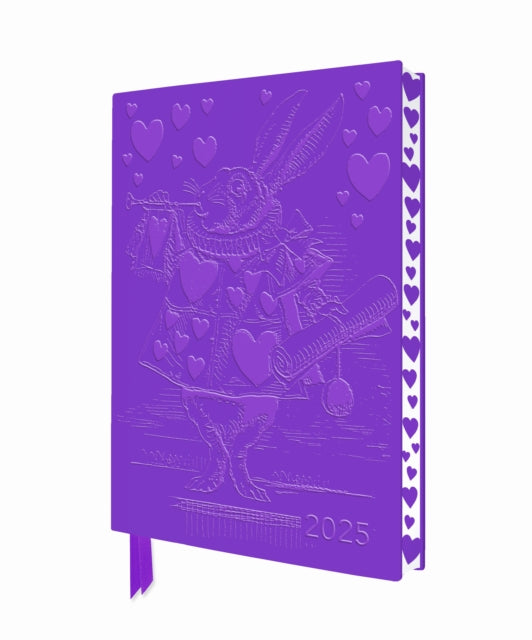 Alice in Wonderland 2025 Artisan Art Vegan Leather Diary Planner - Page to View with Notes-9781835621578