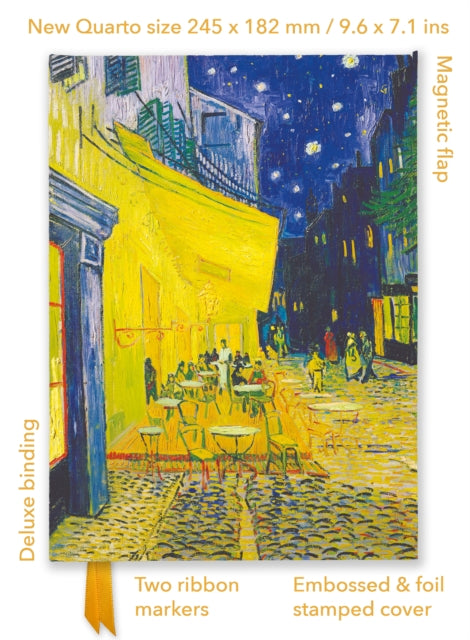 Vincent van Gogh: Cafe Terrace (Foiled Quarto Journal)-9781835622230