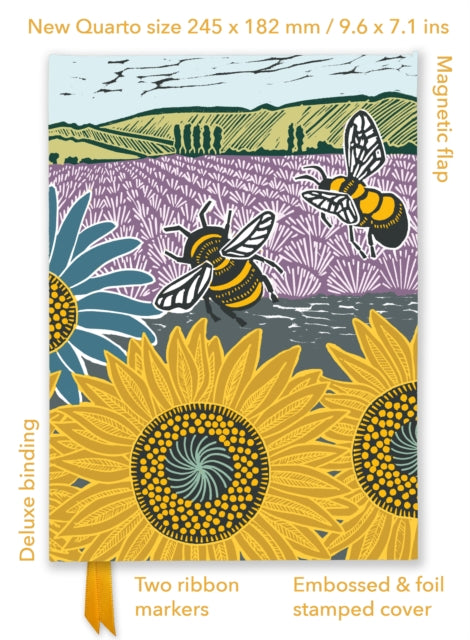 Kate Heiss: Sunflower Fields (Foiled Quarto Journal)-9781835622247