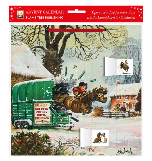 Norman Thelwell: Pony Cavalcade Advent Calendar (with stickers)-9781839641114
