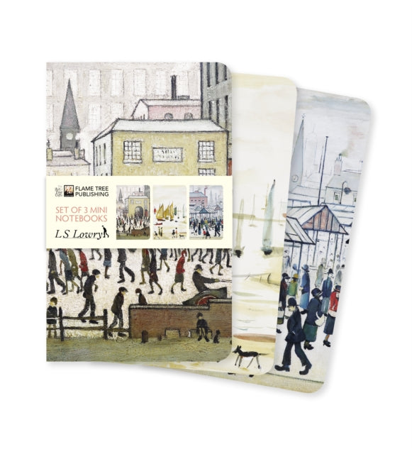 L.S. Lowry Set of 3 Mini Notebooks-9781839642814