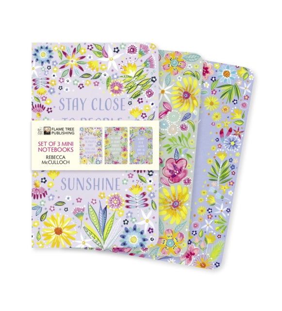 Rebecca McCulloch: Positivity Set of 3 Mini Notebooks-9781839647178