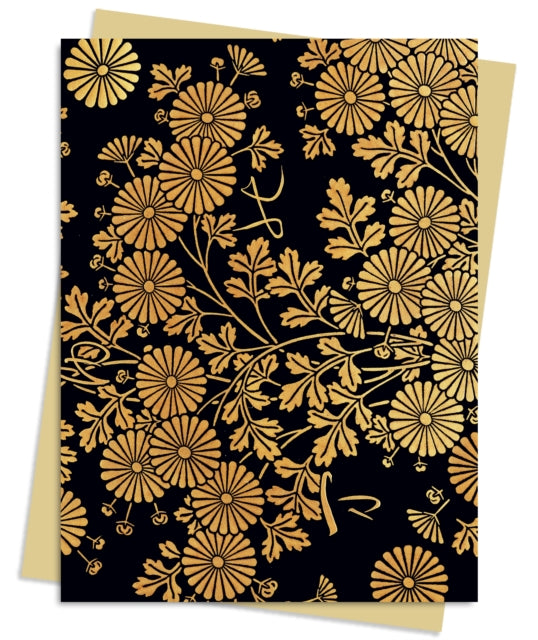 Uematsu Hobi: Box decorated with Chrysanthemums Greeting Card Pack : Pack of 6-9781839648458