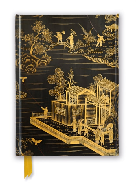 Chinese Lacquer Black & Gold Screen (Foiled Journal)-9781839648731