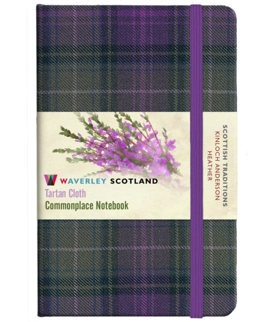 Waverley S.T. (M): Heather Pocket Genuine Tartan Cloth Commonplace Notebook-9781849344579