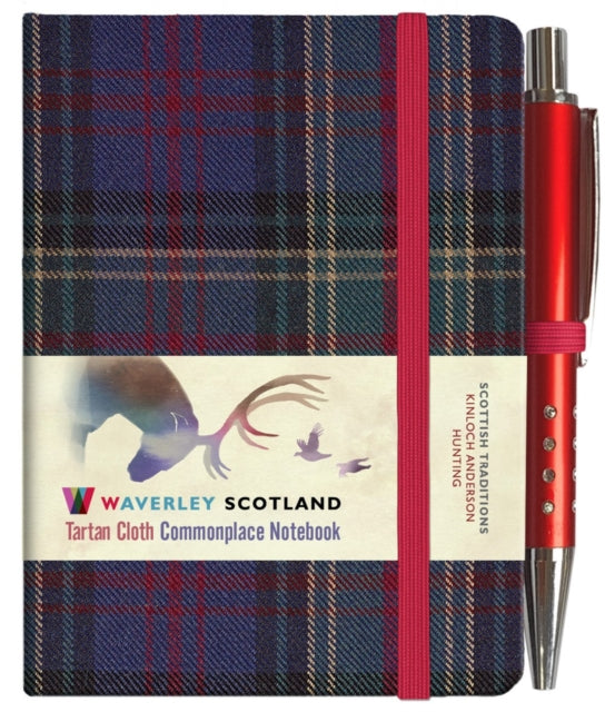 Waverley S.T. (S): Hunting Mini with Pen Pocket Genuine Tartan Cloth Commonplace Notebook-9781849344661