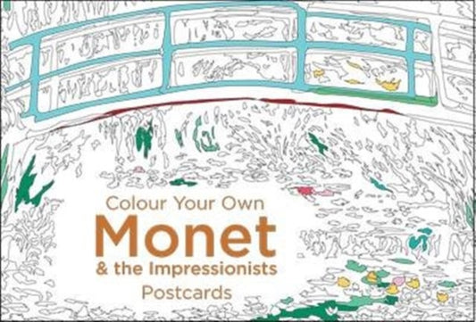 Colour Your Own Monet & the Impressionists Postcard Book-9781911216124