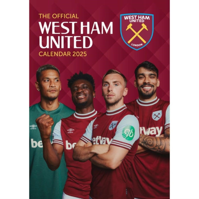 Official West Ham A3 Calendar 2025-9781915879721