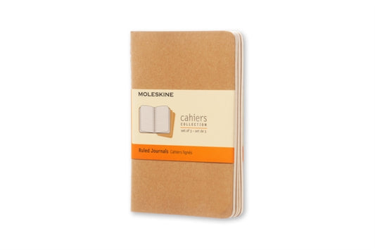 Moleskine Ruled Cahier - Kraft Cover (3 Set)-9788883704925