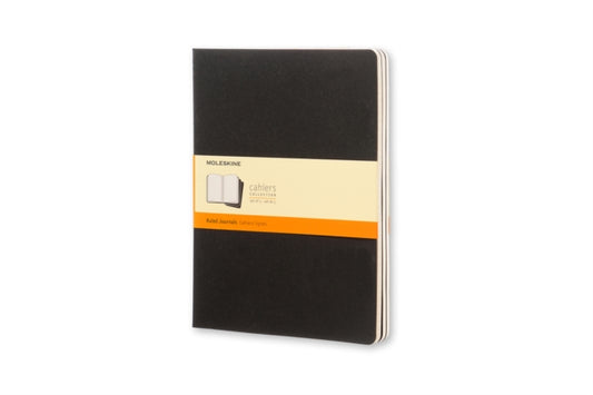 Moleskine Ruled Cahier Xl - Black Cover (3 Set)-9788883705014