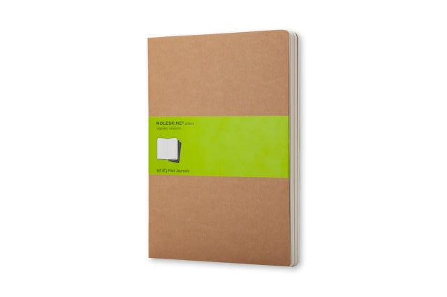 Moleskine Plain Cahier Xl - Kraft Cover (3 Set)-9788883705069