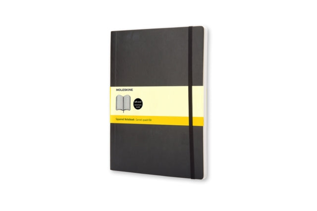 Moleskine Soft Extra Large Squared Notebook Black-9788883707247